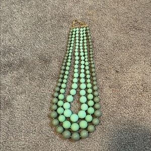 Chic Mint Green Beaded Necklace